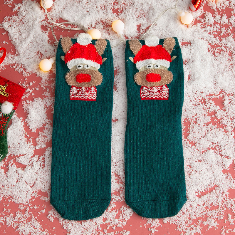 Title 6, Autumn and winter cartoon christmas socks