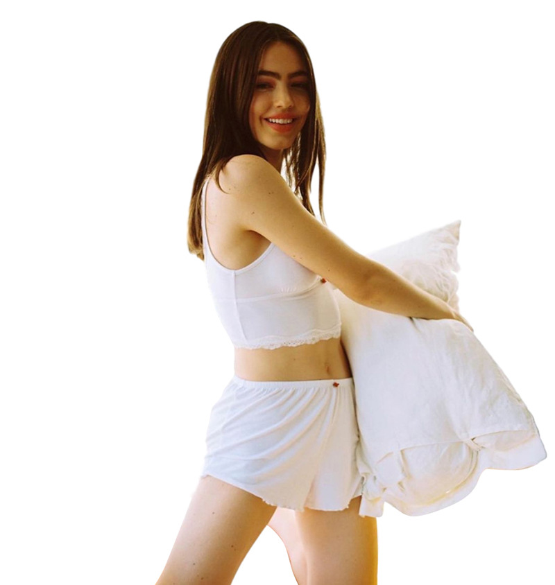 Net Red Women's Solid Color Sexy Sling Exposed Umbilical Casual All-match Shorts Pants Suit