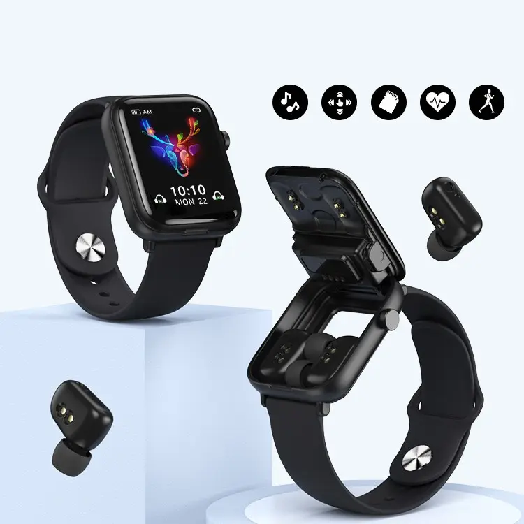 Smart Watch Headphone 2-in-1 Magnetic Suction Charging