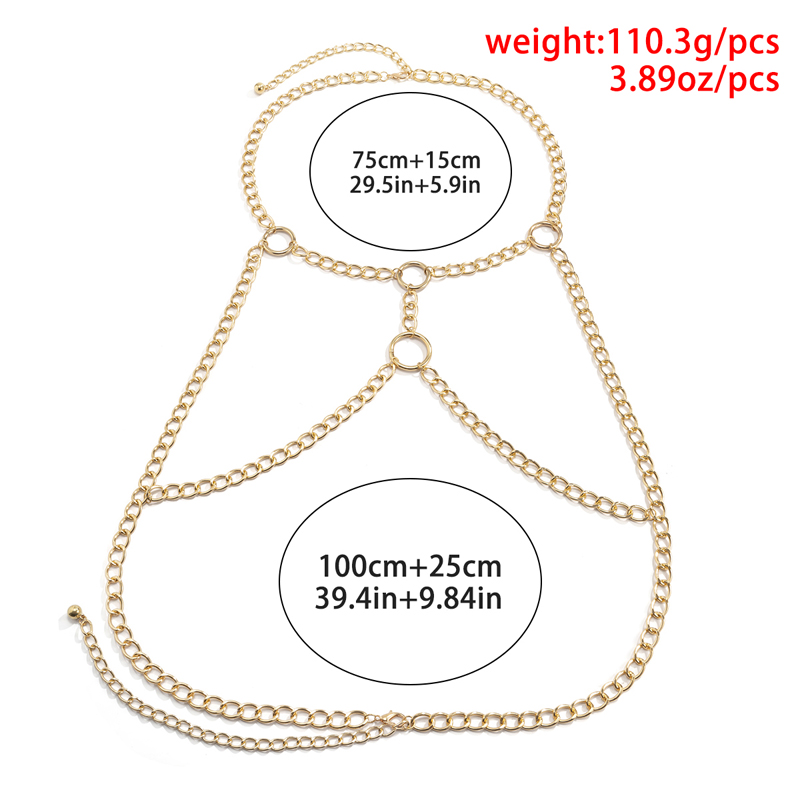 Title 1, Exaggerated Fashion Simple Aluminum Chain Metal...