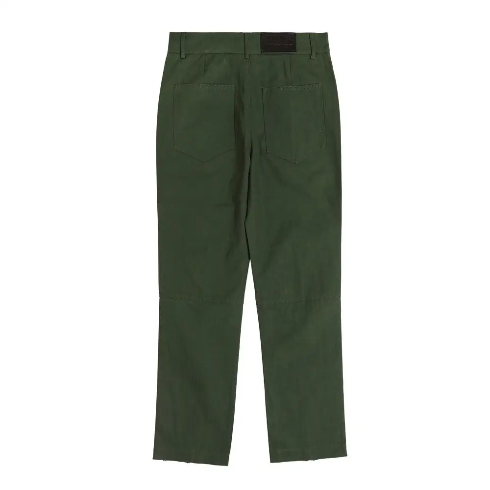 Trousers Zipper Trim Jeans Men'sSolid Color Slim Pencil Pants Street Trend Pants