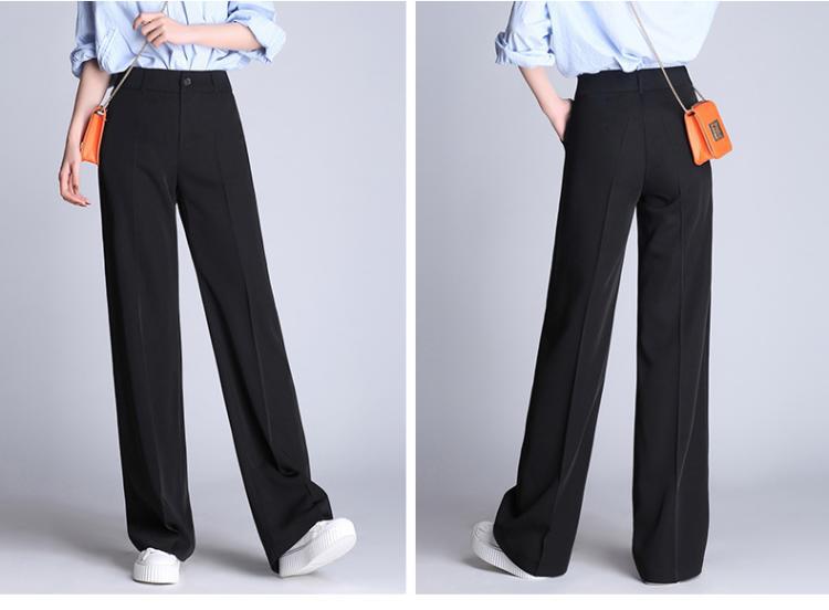 Title 4, Wide-leg Casual Straight-leg Suit Trousers for ...