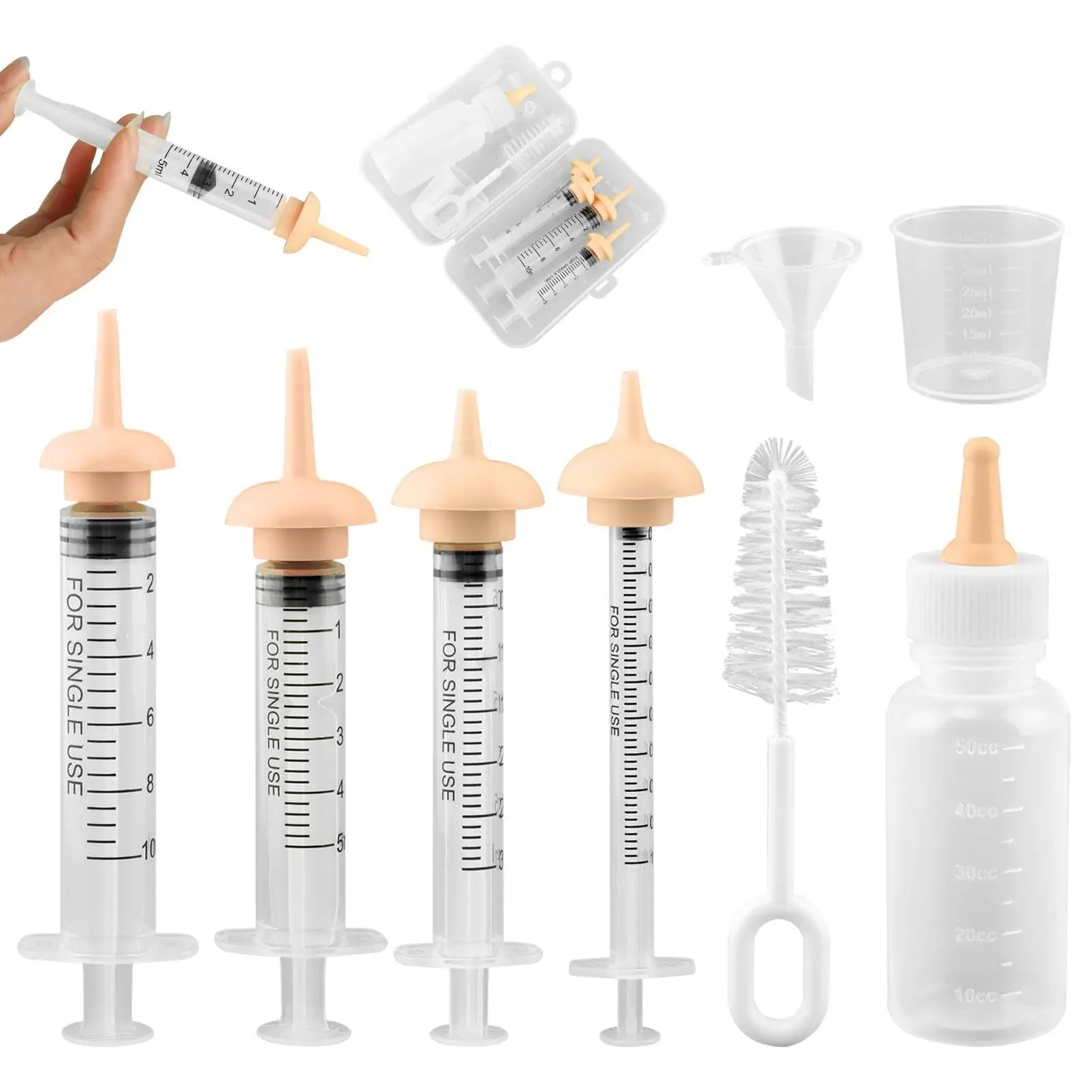 Pet Nursing Kit, Newborn Cat Bottle Feeding
