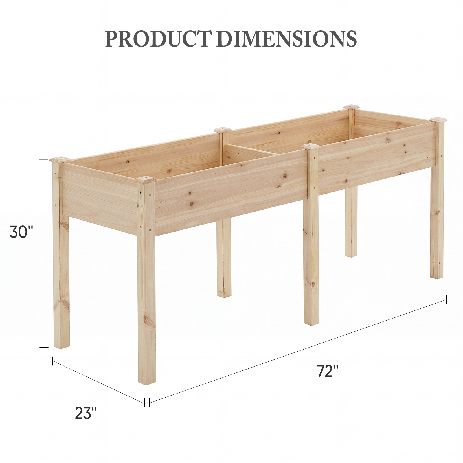 A Legged Elevated Flower Pot, An Outdoor Planting Box With Padding, Used For Growing Herbs, Flowers And Vegetables