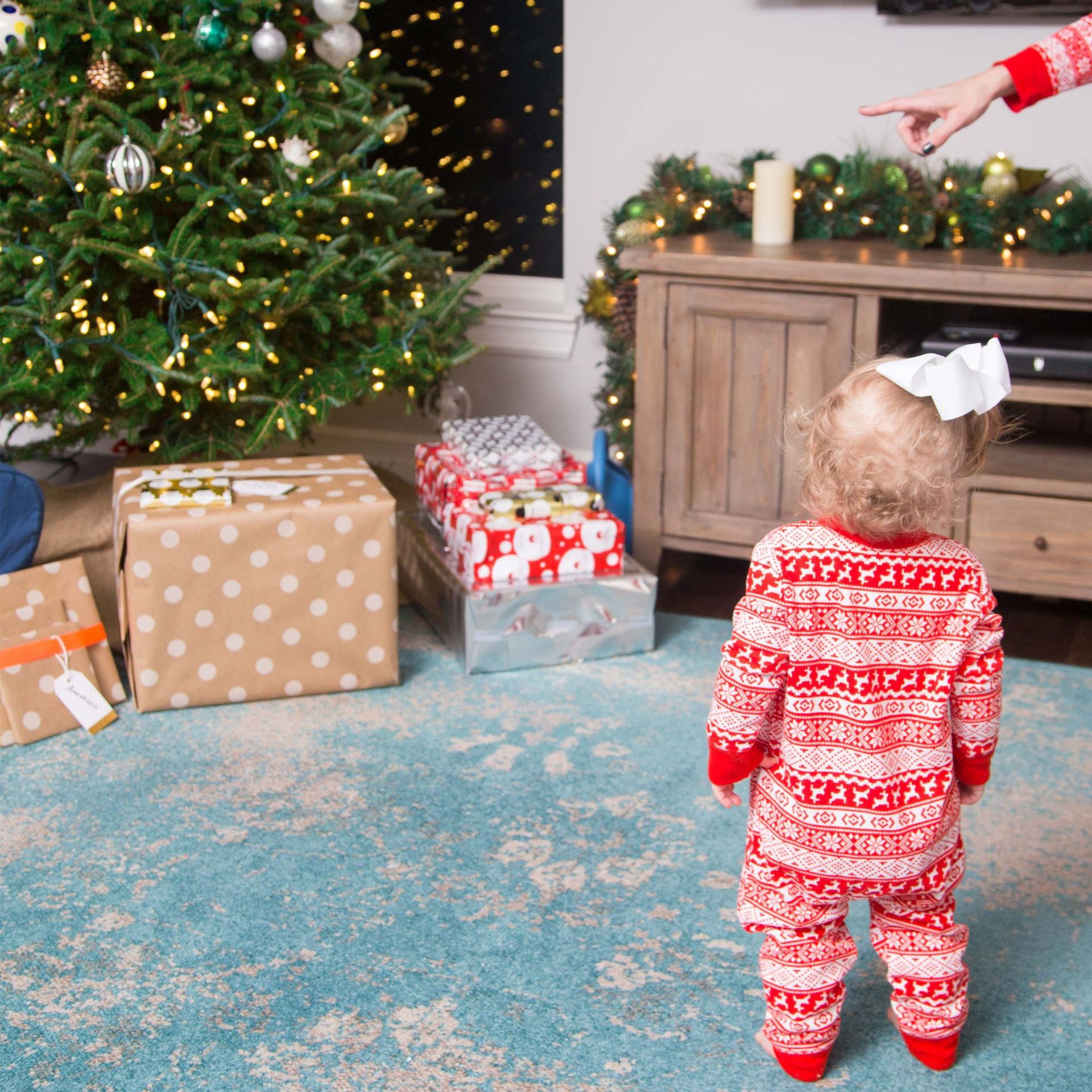 Christmas Parent-child Printed Loungewear Pajamas Set — foto 3