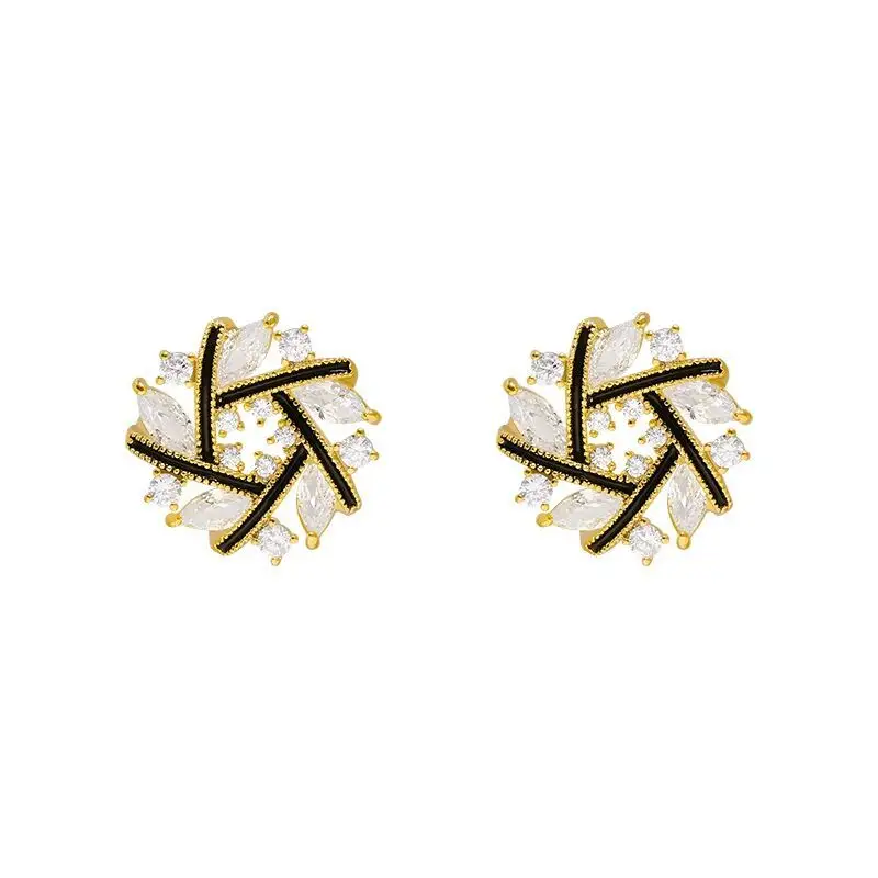 Temperament Net Red Earrings Female 925 Silver