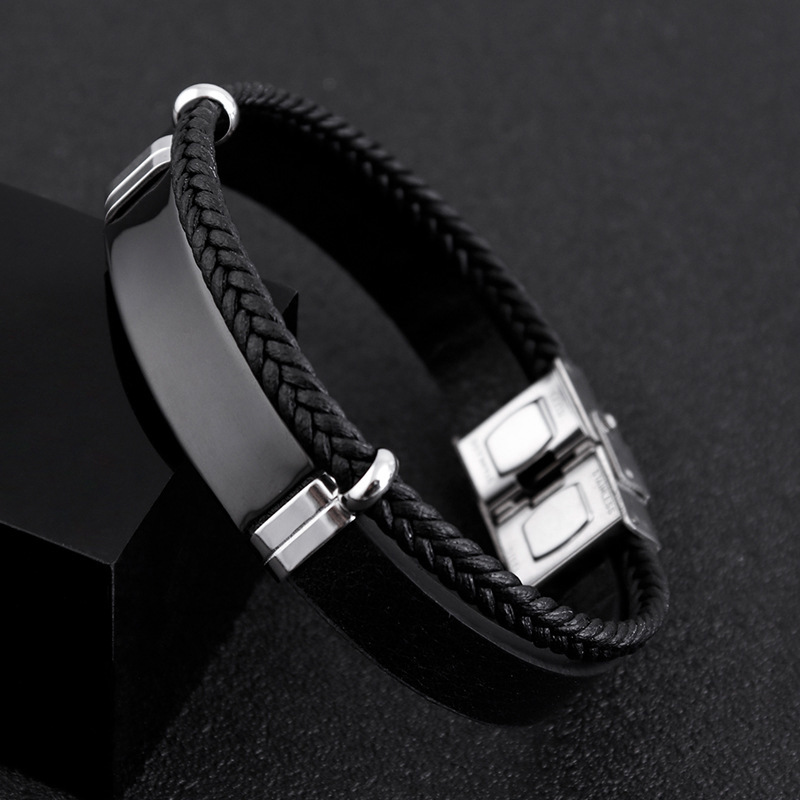 Twist Braided Double Leather Bracelet