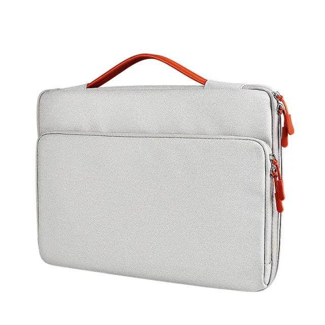 Portable Notebook Waterproof New Jacquard Fabric Computer Bag Gray - Shop at LoveMi