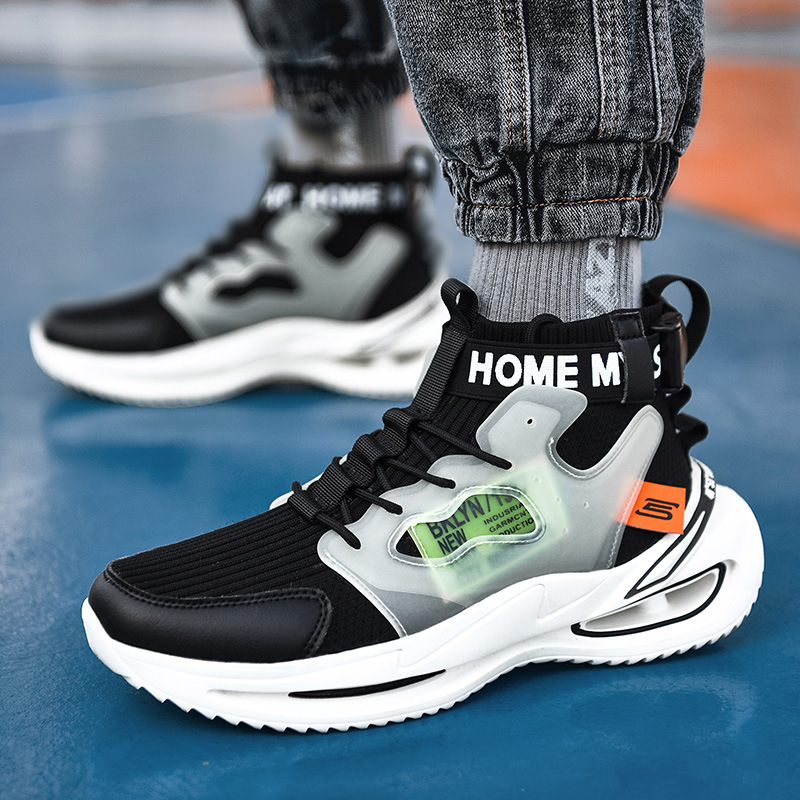 Title 8, High-Top Male Youth Flying Socks Casual Shoes