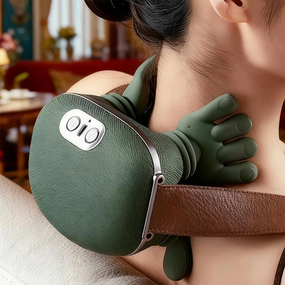 Heated Neck & Shoulder Massager - Hand-Shaped Deep Tissue Massage Tool — image 7
