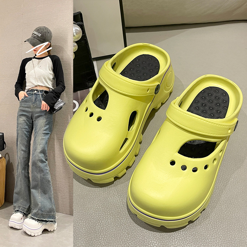 Title 6, Non-slip Fashion All-match Two-way Platform Hei...