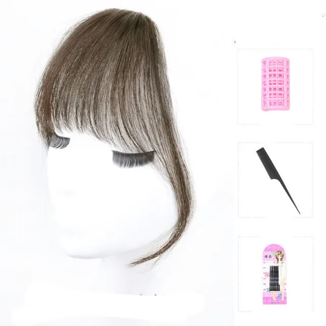 French 3d Air Bangs Wig Female Character Natural And Realistic Invisible Real Hair Piece 4 Style - Shop at LoveMi