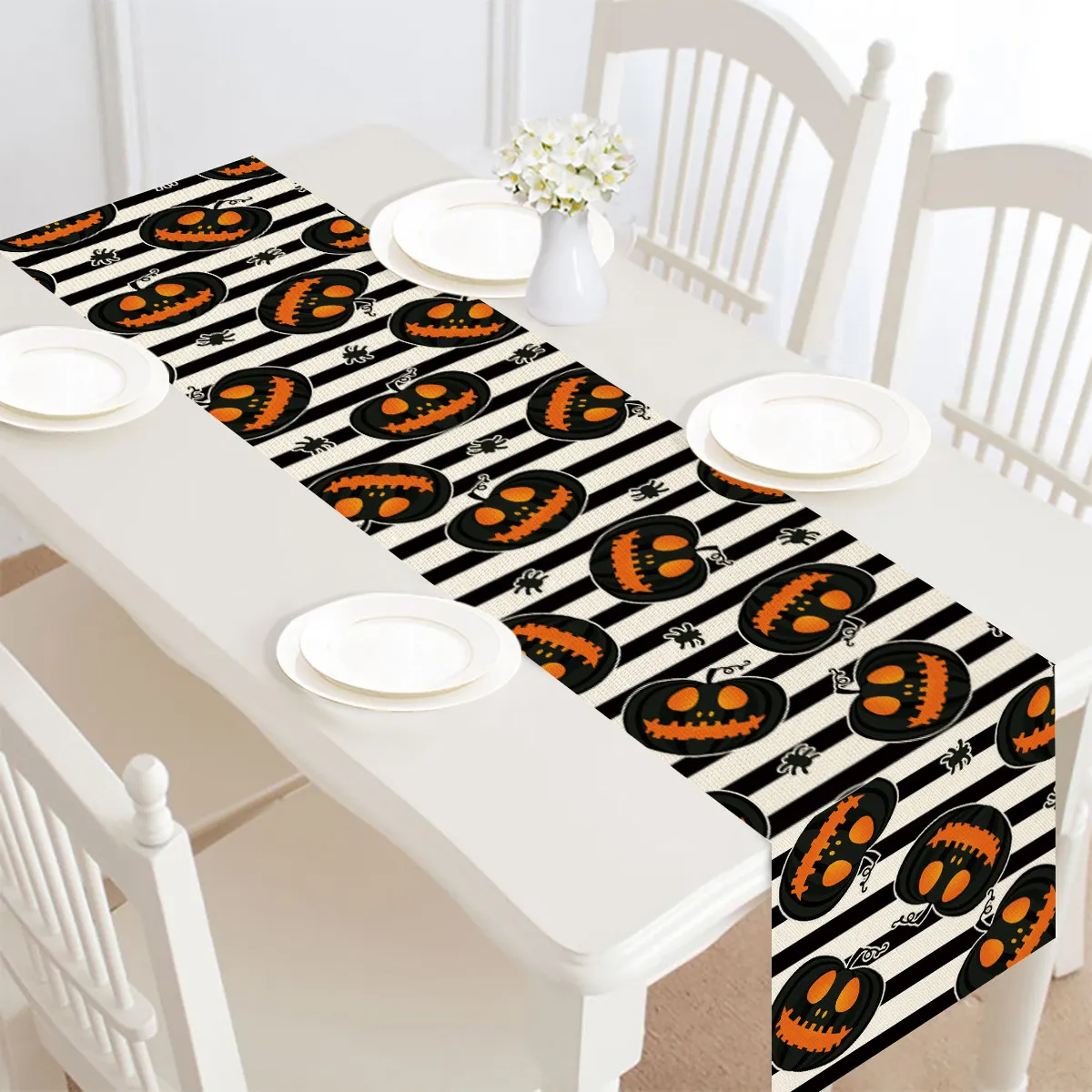 Halloween Table Runner Table Decoration Tablecloth – image 4