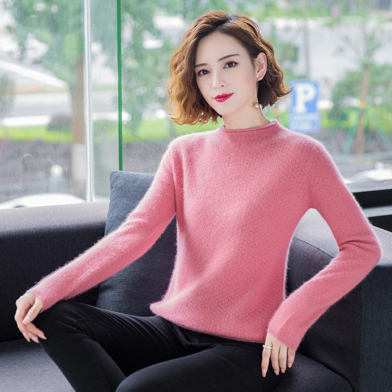 Title 6, Classic lady curling pattern mink sweater