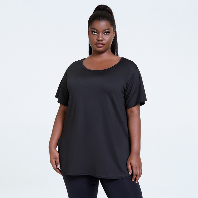 Title 4, Loose Quick-drying Clothing Plus Size Sports T-...