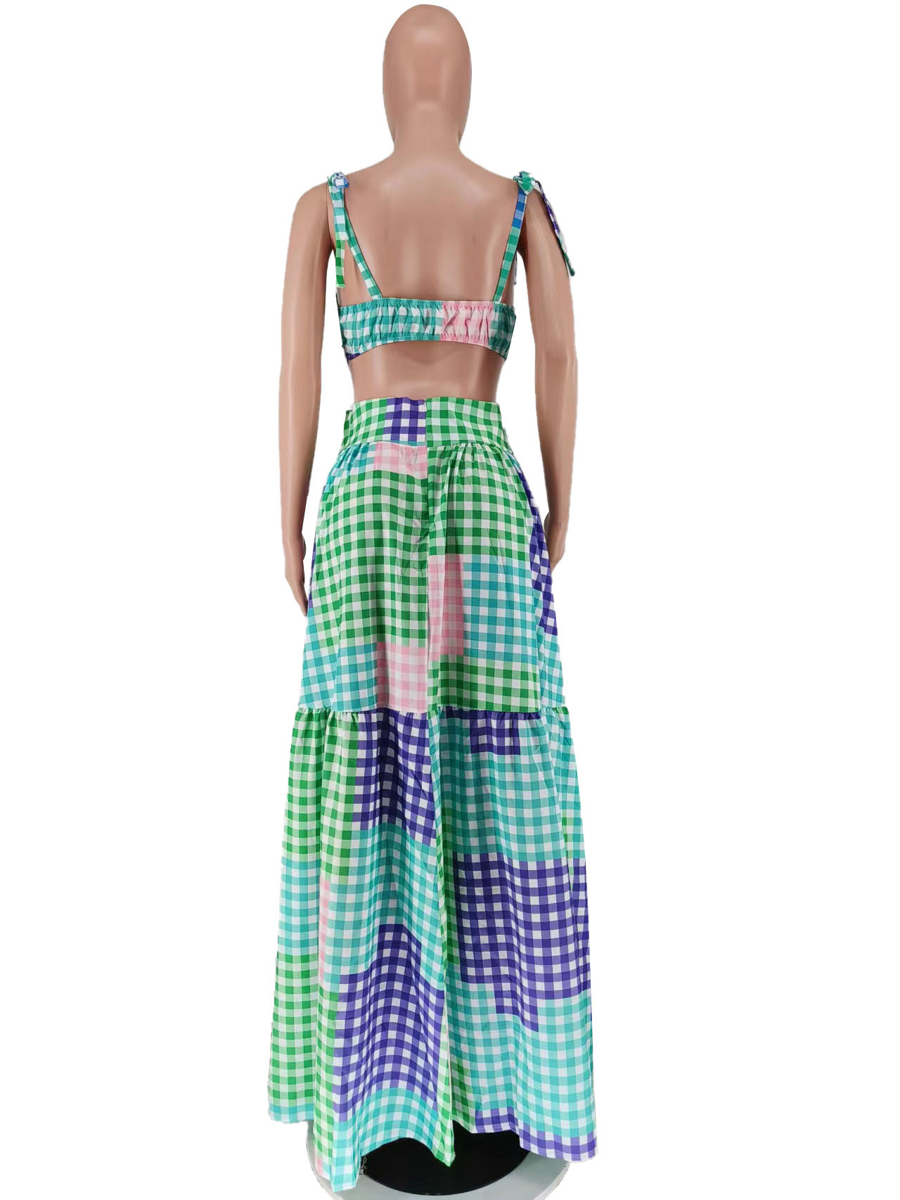 Summer Camisole Bag Hip Skirt Dress Two-piece Suit