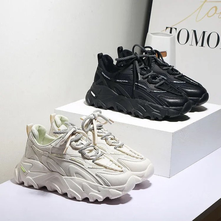 Women's Shoes Mesh Breathable Casual Student Sports Daddy