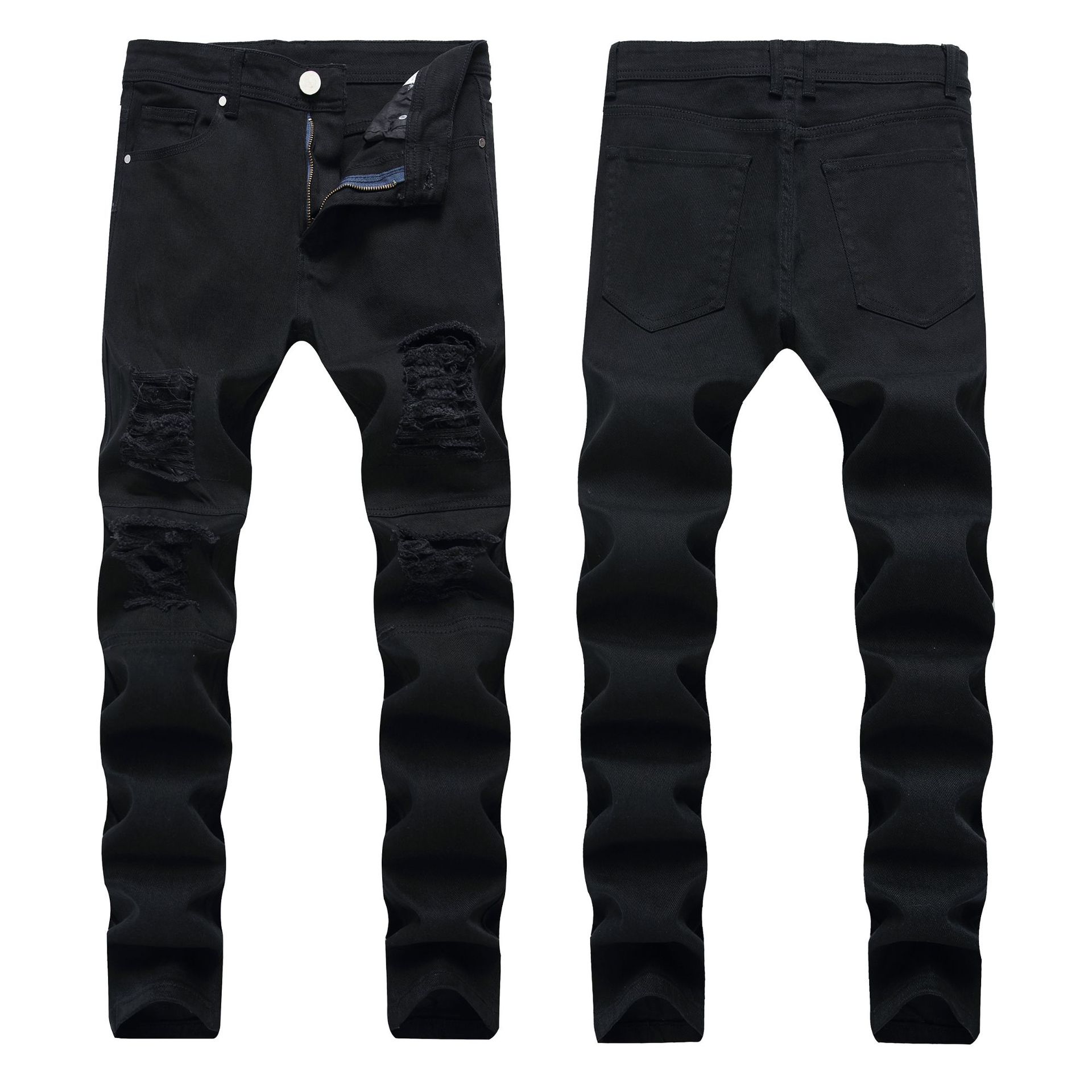 Slim-fit Foreign Trade Men's Straight-leg Jeans Men's Trousers