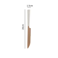 Scandinavian Ins Style Ceramic Tableware - Beige Dinner Knife - View 1