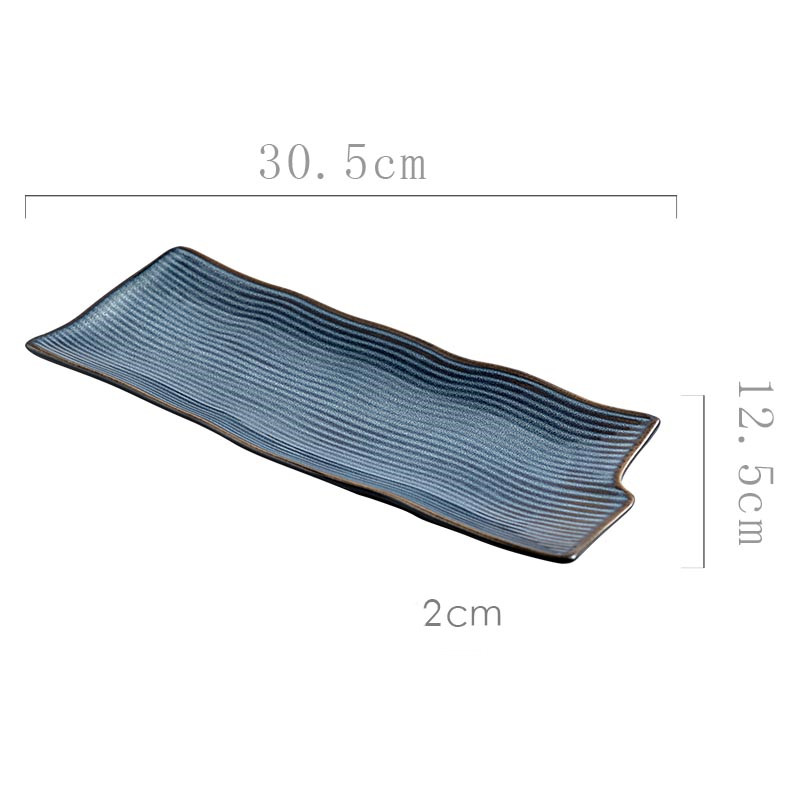 Title 8, Creative Ceramic Irregular Long Flat Plate