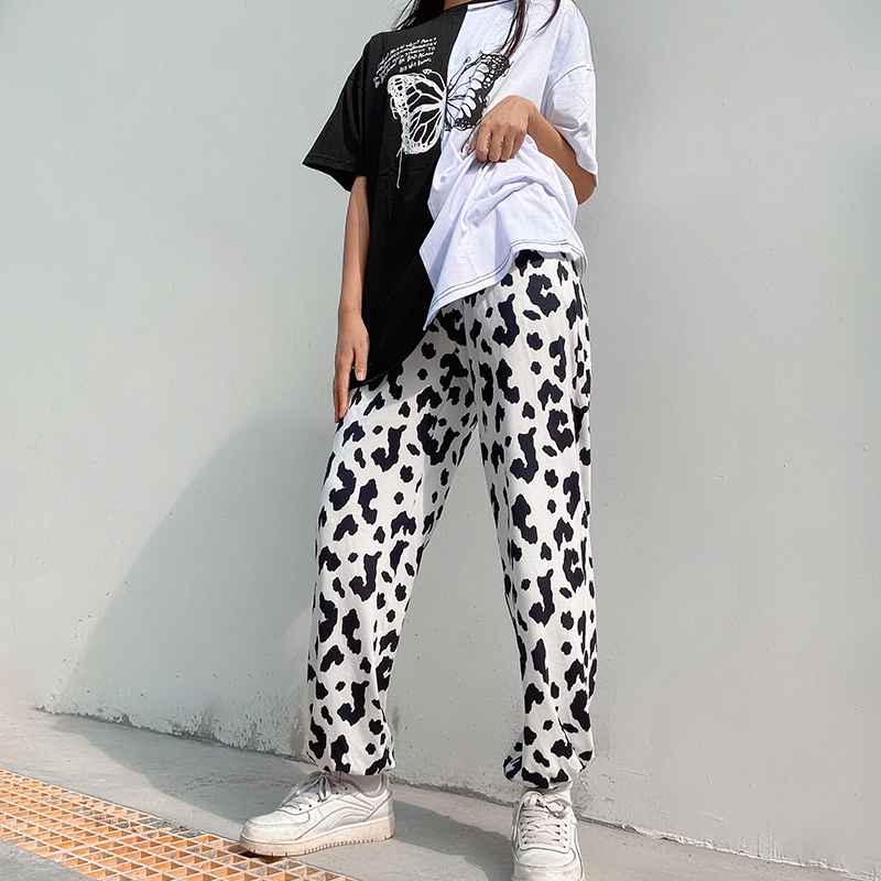 Title 8, Cowboy printed bouquet feet pants women thin