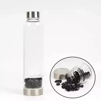 Large grain Crystal Stone Crushed Stone Energy Cup Black Gravel Plus Cup - Shop at LoveMi