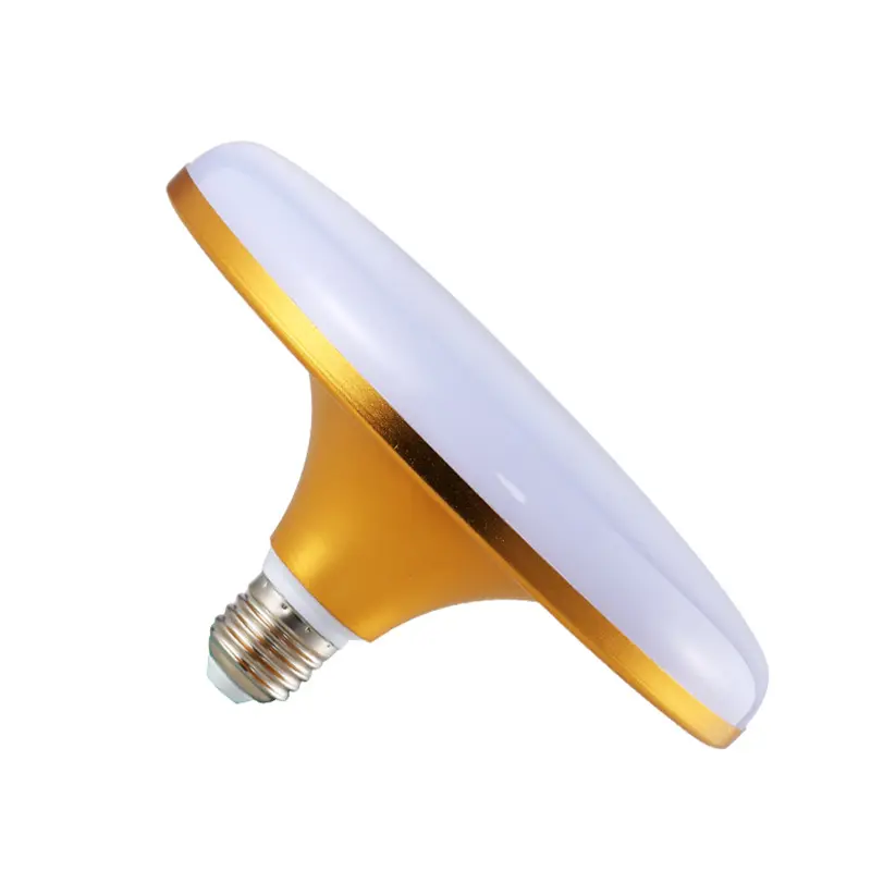Led Golden Flying Saucer Bulb E27 Large