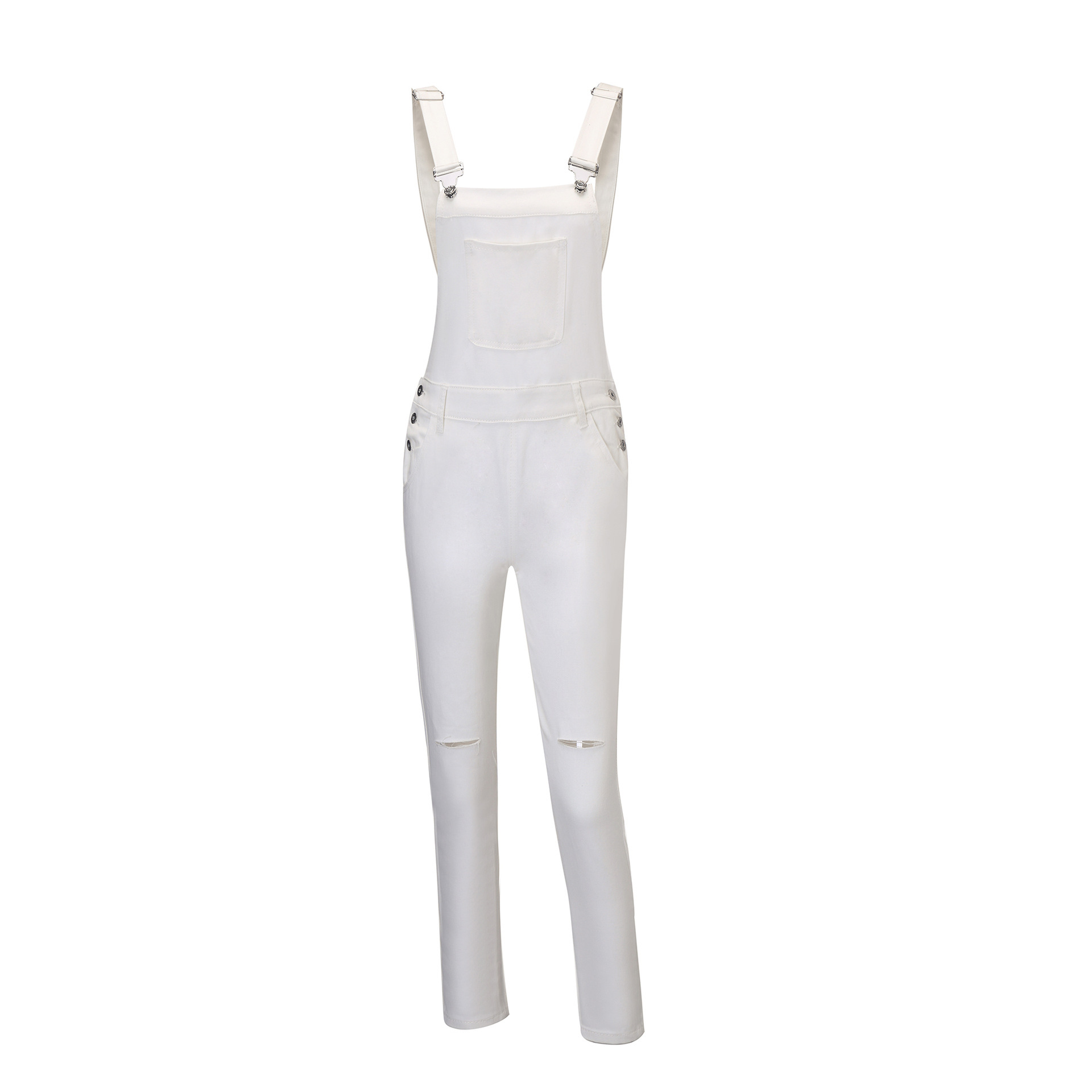 Title 4, Two-tone denim overalls suspenders