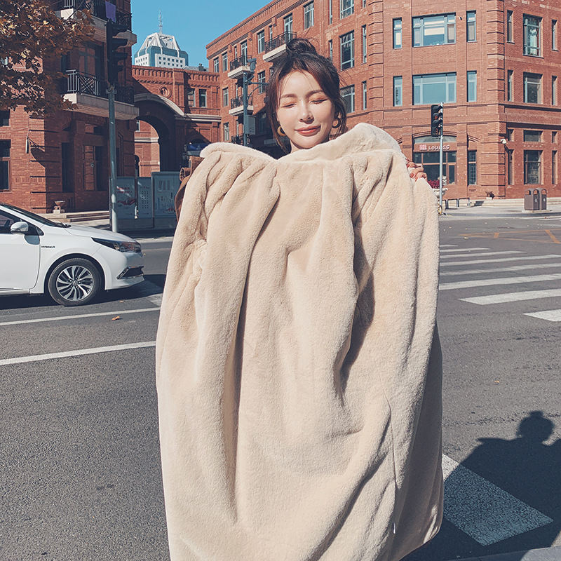 Women's Simple And Loose Mid-length Cotton Jacket