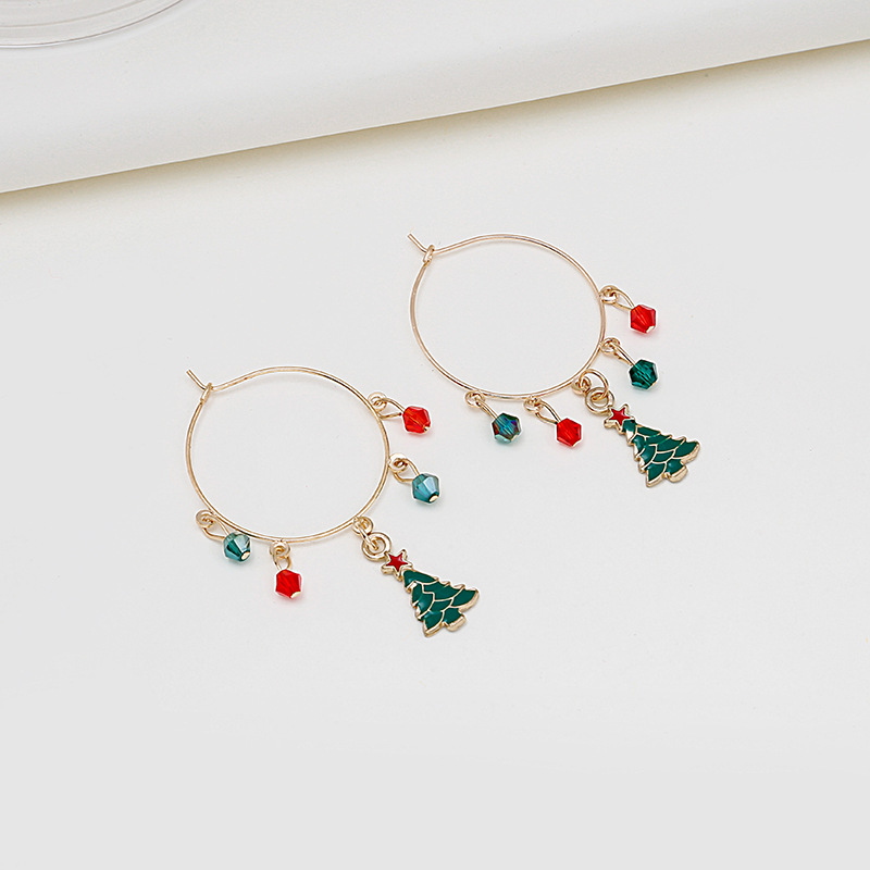 Asymmetrical Tassel Dripping Snowman Bell Earrings