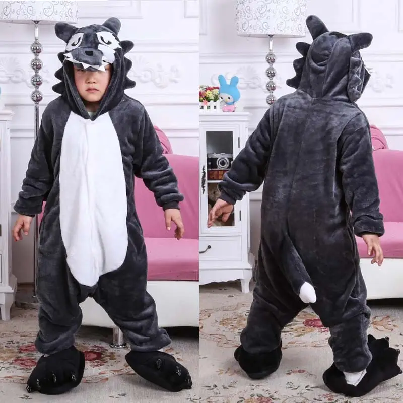 Cartoon Animal One-piece Pajamas