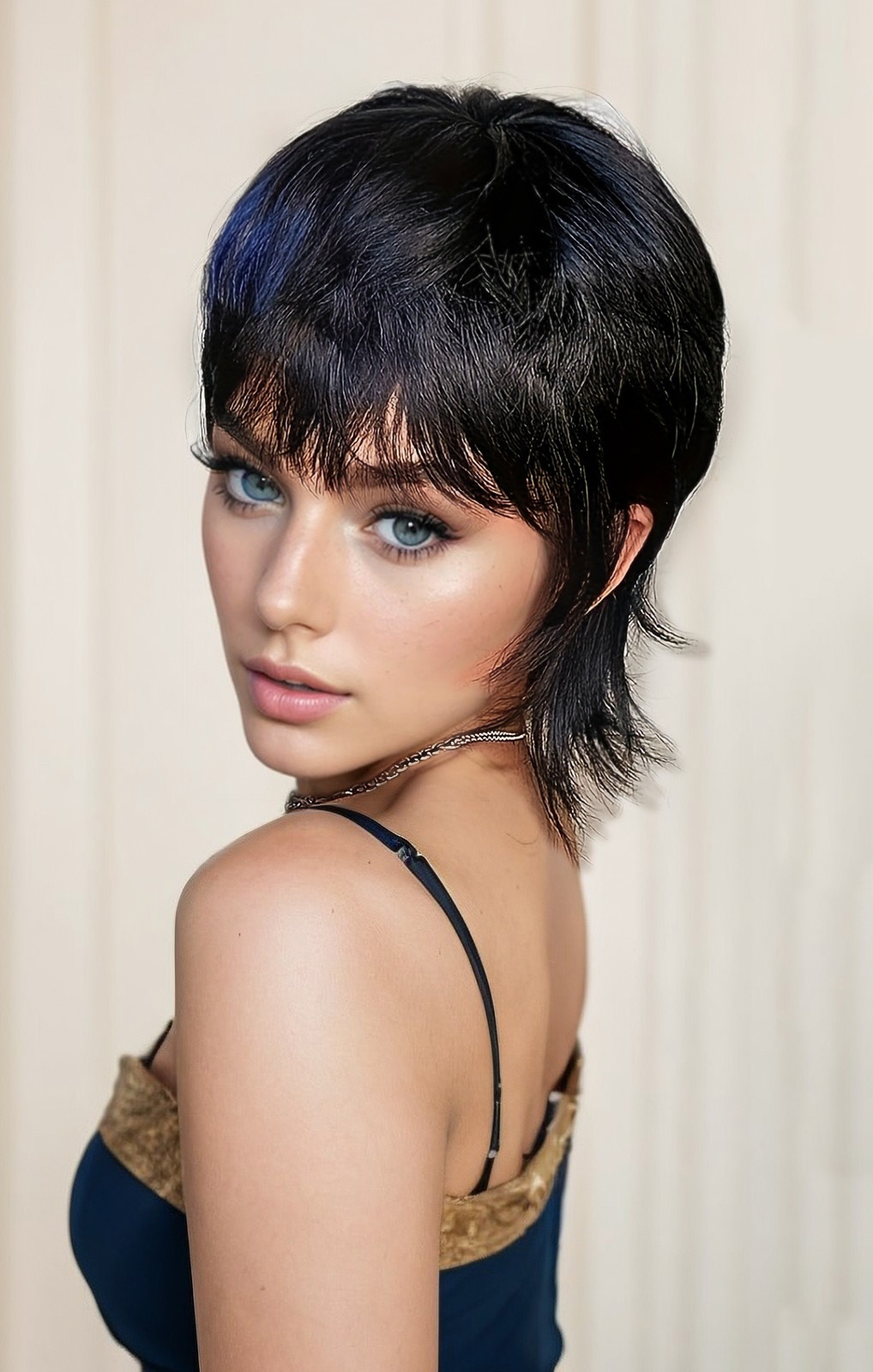 14 Inch Mullet Wig With A Fluffy Layered Pixie Cut Made From Synthetic Short Straight Hair, Crafted From High Temperature Chemical Fiber, Perfect F... 1Bblue - Shop at LoveMi