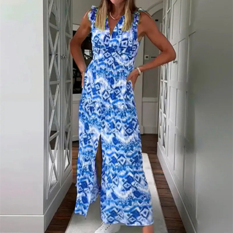 Fashionable All Match Printed Dress