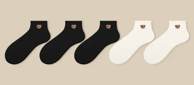 Bear Socks Women's Thin Socks Cute 3 Style - Shop at LoveMi
