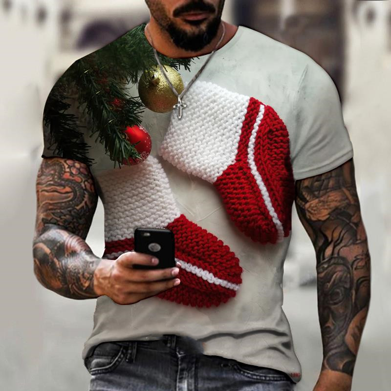 Title 8, Camiseta de Navidad para hombre con estampado d...