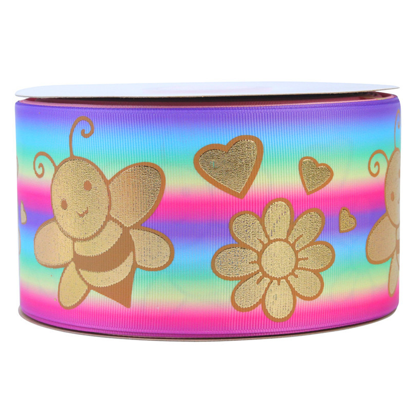 Bronzing Printed Rib Ribbon Clothing Accessories — foto 11