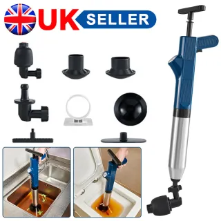 High Pressure  Air Drain Blaster Sewer Toilet Plunger Opener Powerful Clean