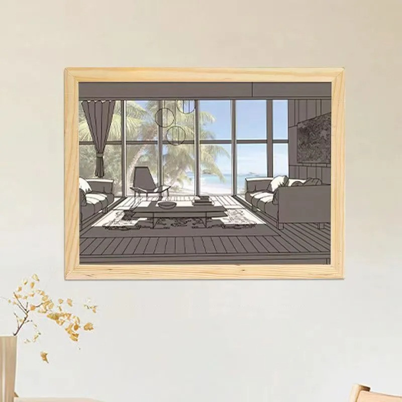 Illuminated LED Picture Light – Decorative Wall Art Night Light - Image 4