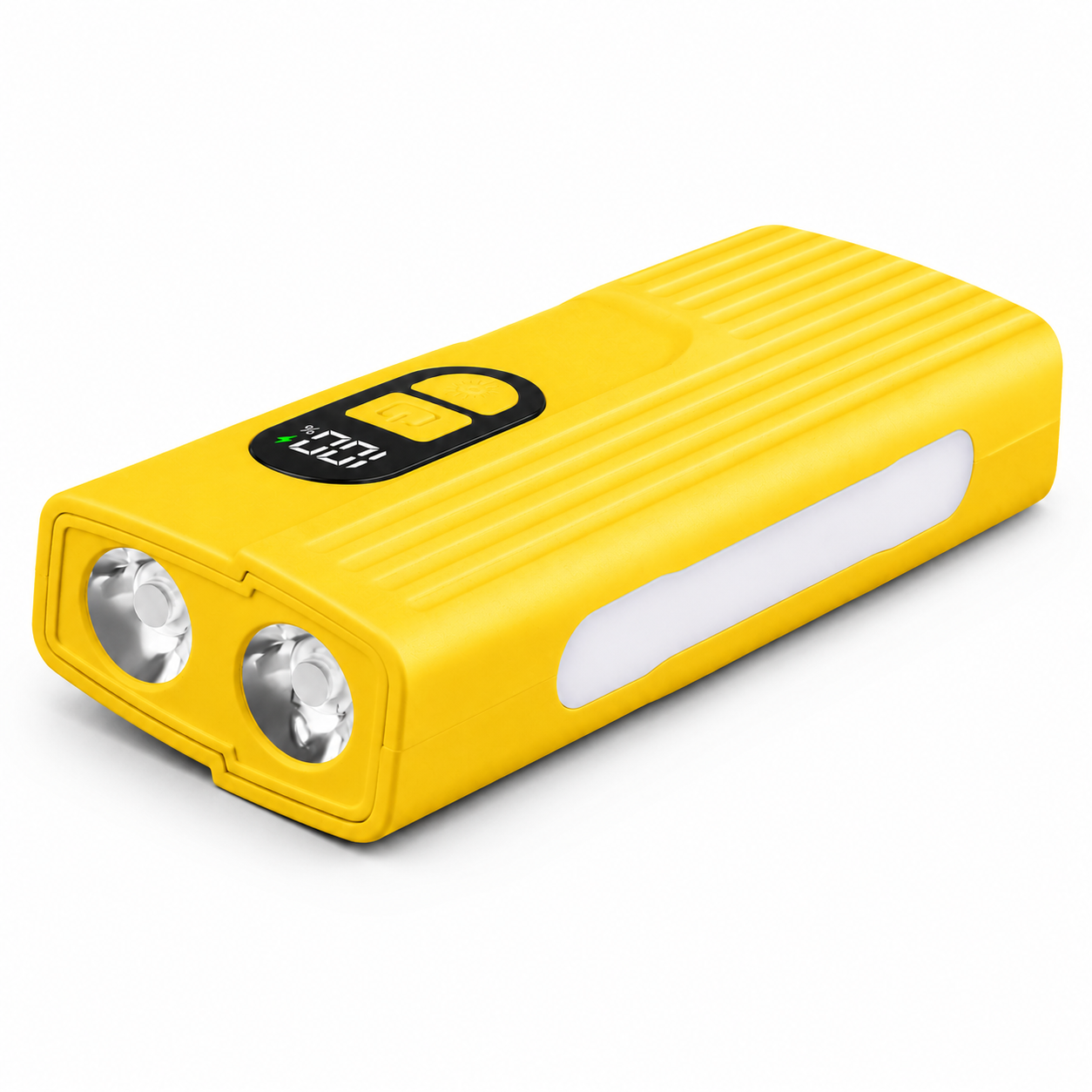 Rechargeable Z838 Yellow Portable Bicycle Flashlight Power Bank Outdoor Emergency Light LED Lighting
