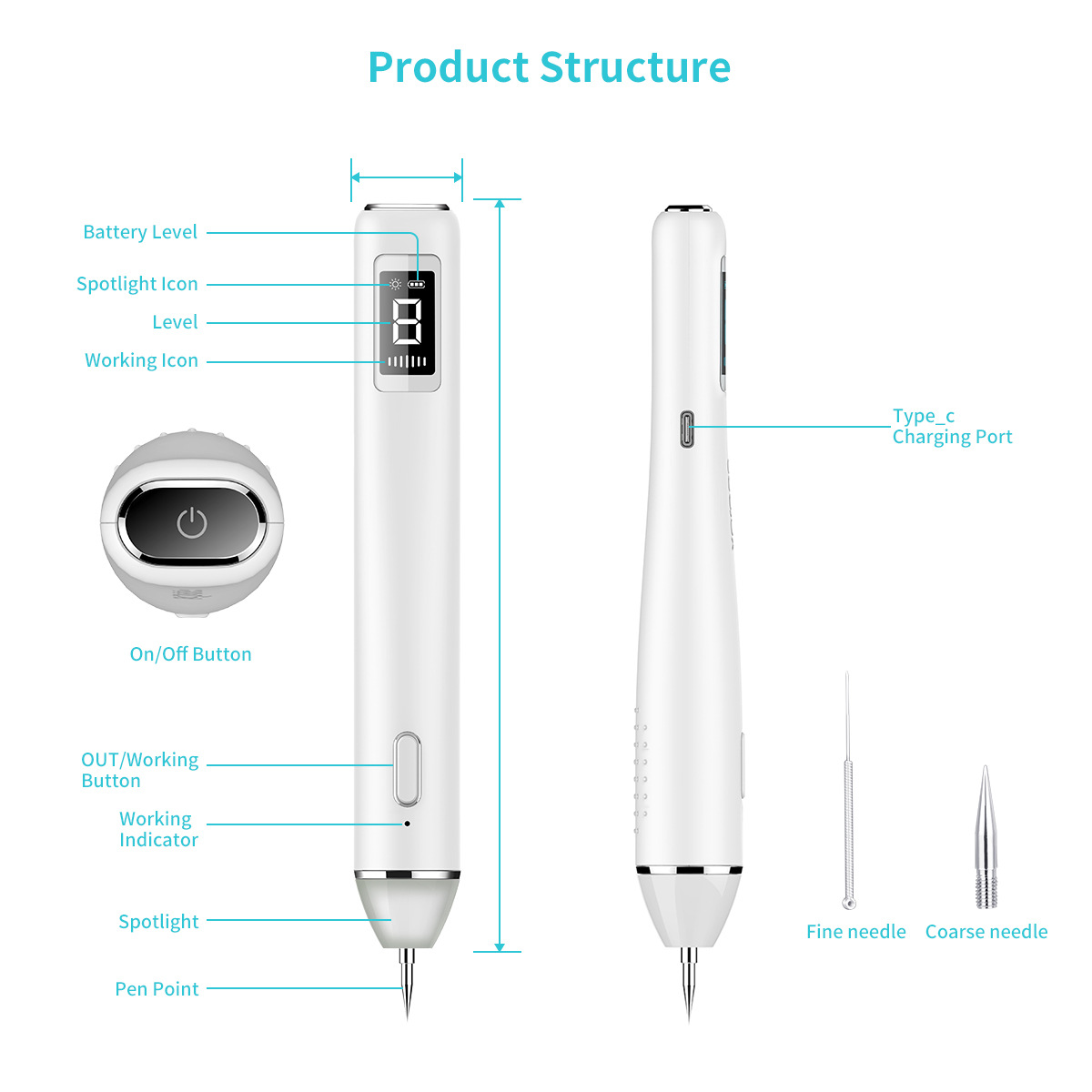 Title 1, Freckle Removing Pen Miniature Household Laser ...