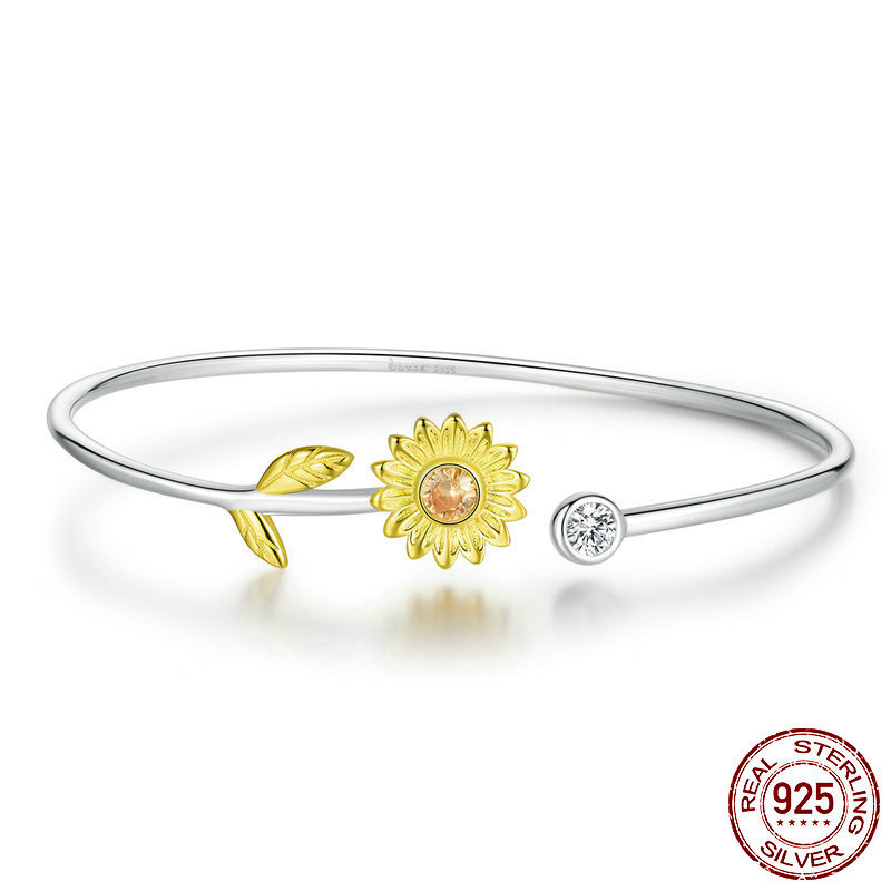 Bracelet Daisy Set With Zircon Flowers
