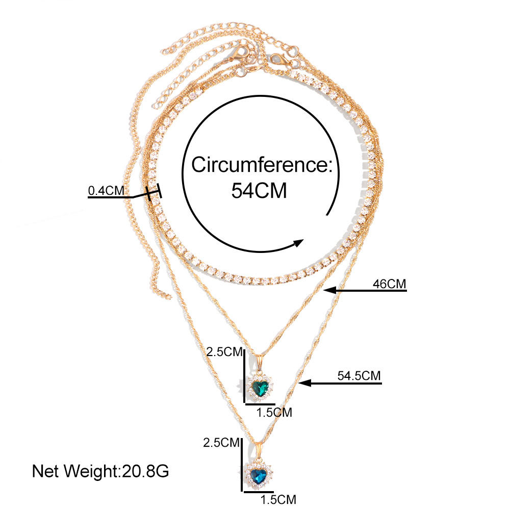 149a1ac9 1b5d 44b8 b055 64672443608d Crystal Heart Pendant Necklace
