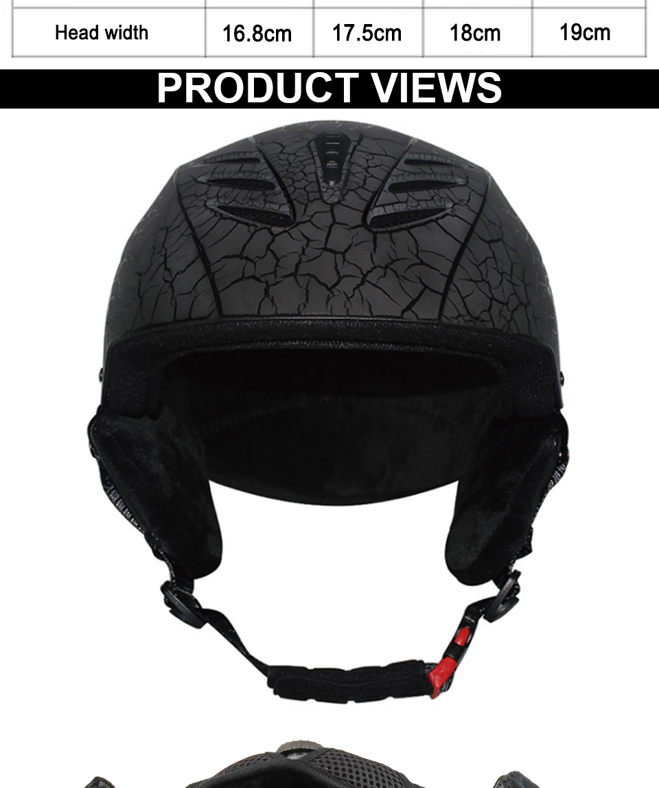 Men’s And Women’s Warm And Anti-collision Snow Helmets