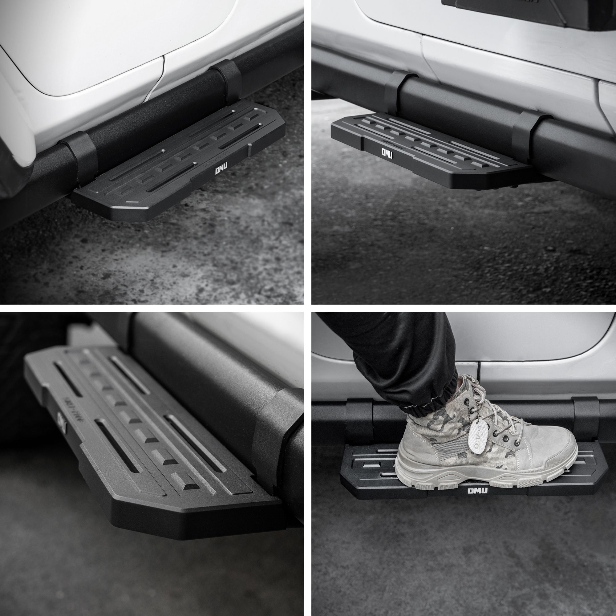 Side Steps For 2018 Wrangler JL 2 Doors Rubicon Only With OEM Rock Rails