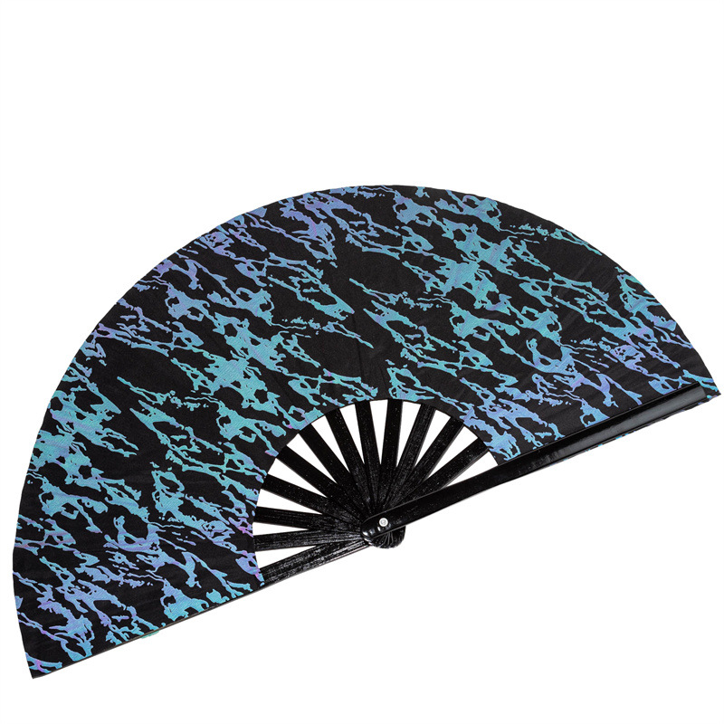 Title 4, Reflective Cloth Bamboo Fan Cool Reflective Fan...