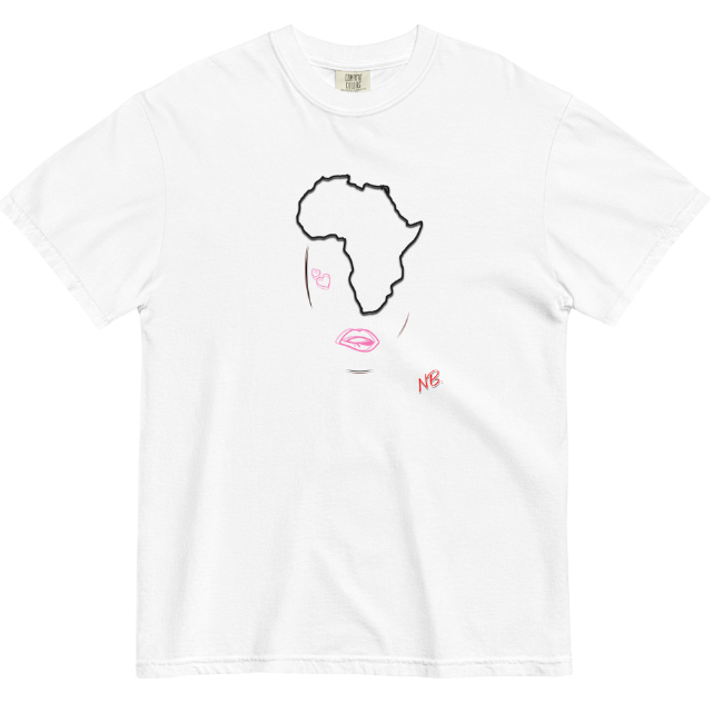 European And American African Kiss Digital Printing Casual Round Neck T-shirt