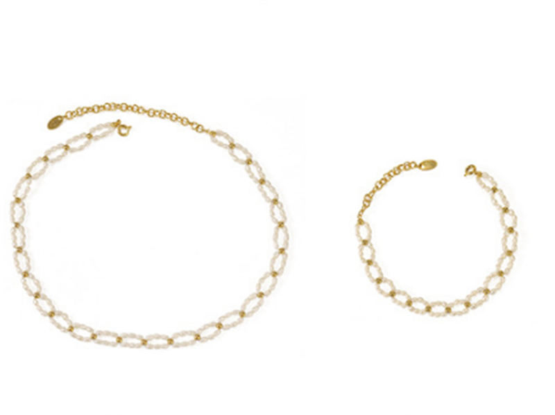 French Retro Style Light Luxury Necklace Collar Bracelet