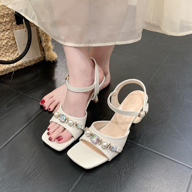Square Toe Slide Sandals, picture 3 of 4