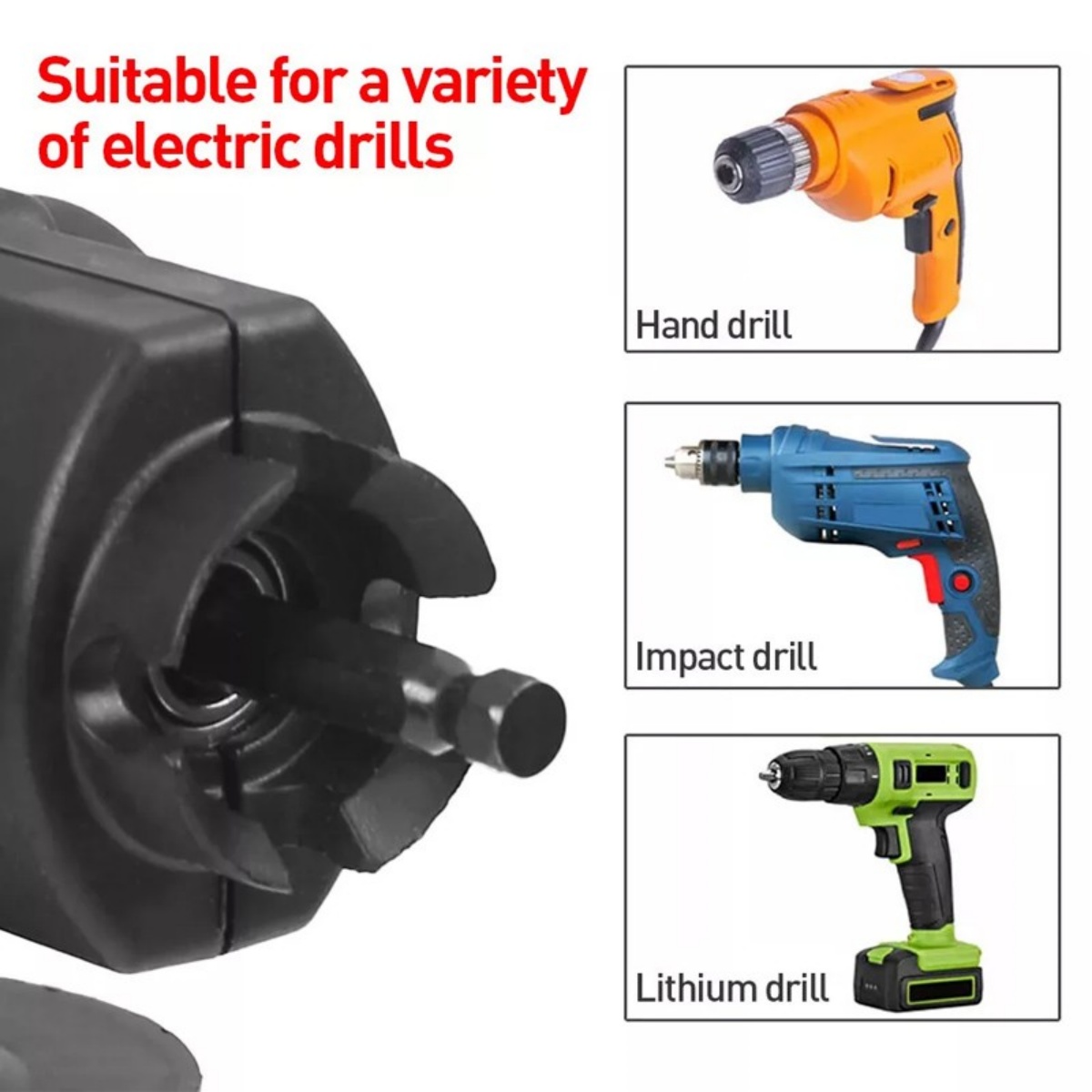 Right Angle 90 Degree Angled Drill Attachment Adapter High Torque Tool — image 12