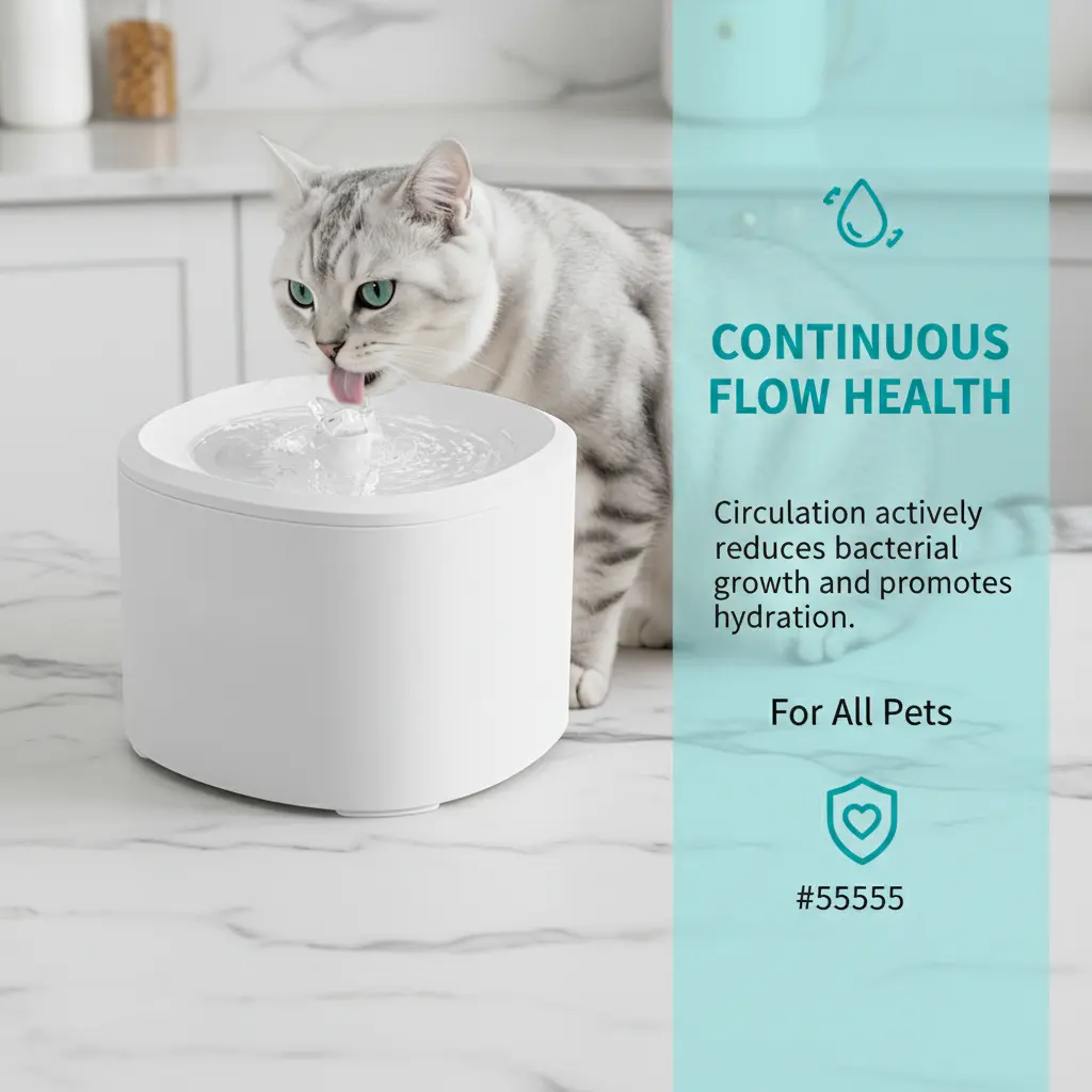 Ultra Quiet Anti-Dry Burn Pet Water Fountain